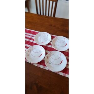 Corelle Dinnerware Small Salad Dessert 4 Pc Splendor Chip Resistant Made USA